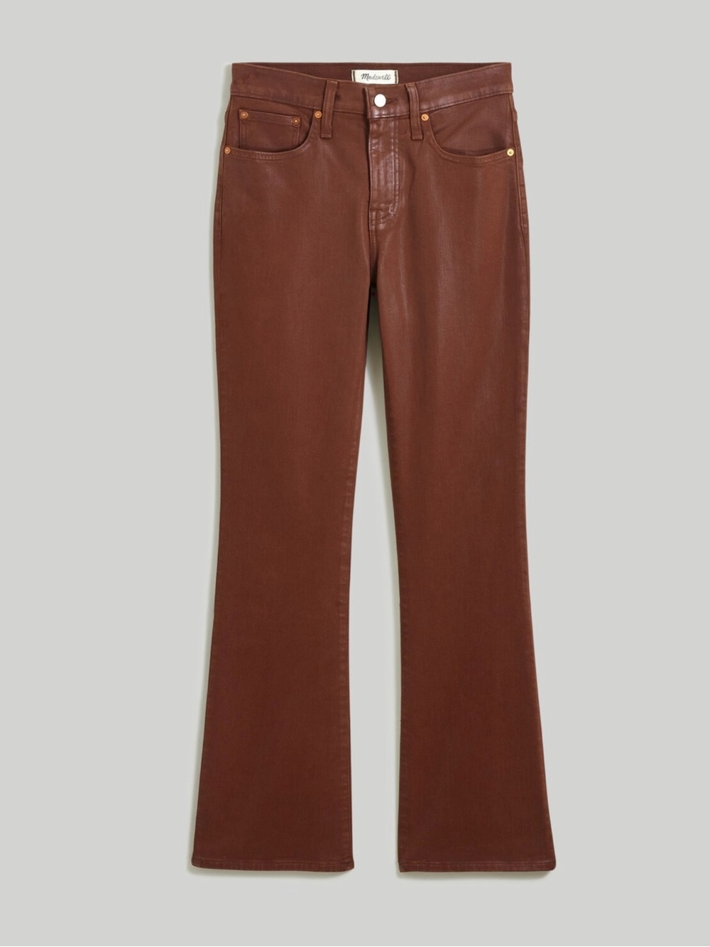 Madewell NWT Kick Out Crop Coated Edition Jeans Size 27